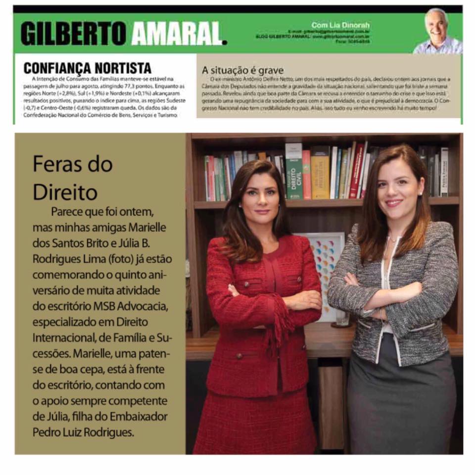 Jornal de Brasília 17/08/2017 - Advocacia Brasília